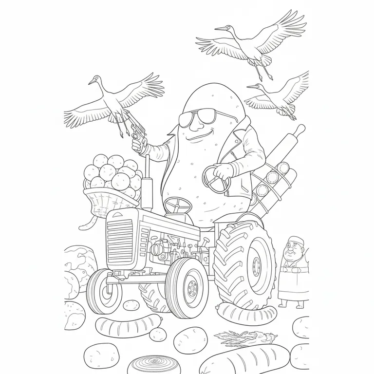 Bulbito Bandito Traktorito 색칠 페이지