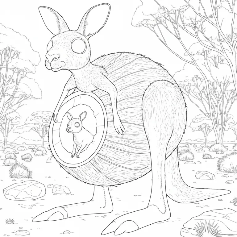 Cocossini Mama 색칠 페이지