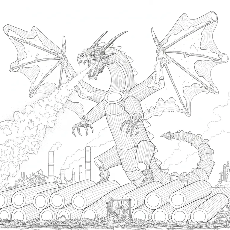 Dragon Cannelloni 색칠 페이지