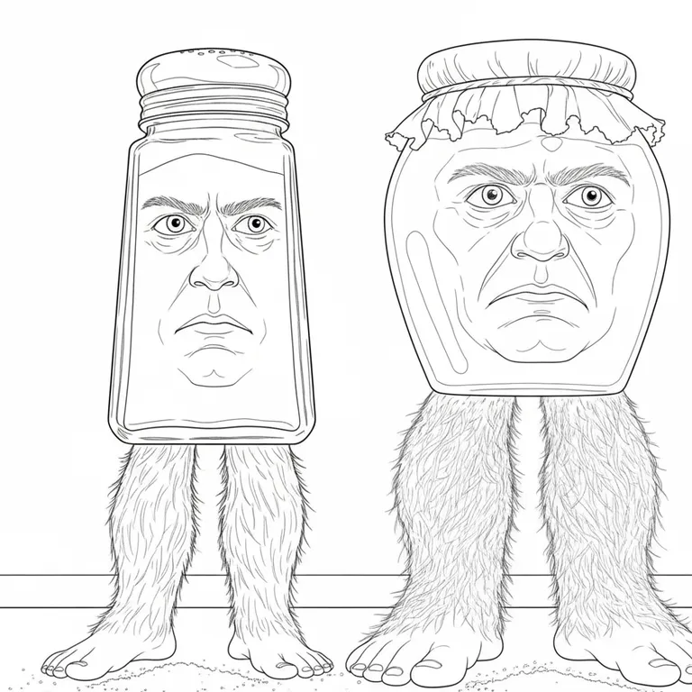 Garamararamararaman dan Madudungdung tak tuntung perkuntung 색칠 페이지