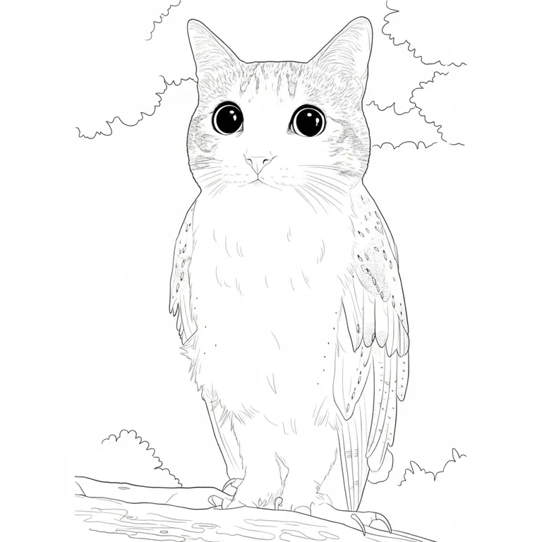 Meowl 색칠 페이지