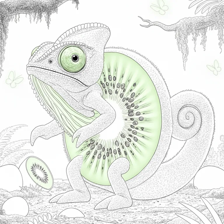 Quivioli Ameleonni 색칠 페이지