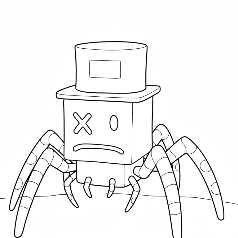 Sammyni Spyderini 색칠 페이지