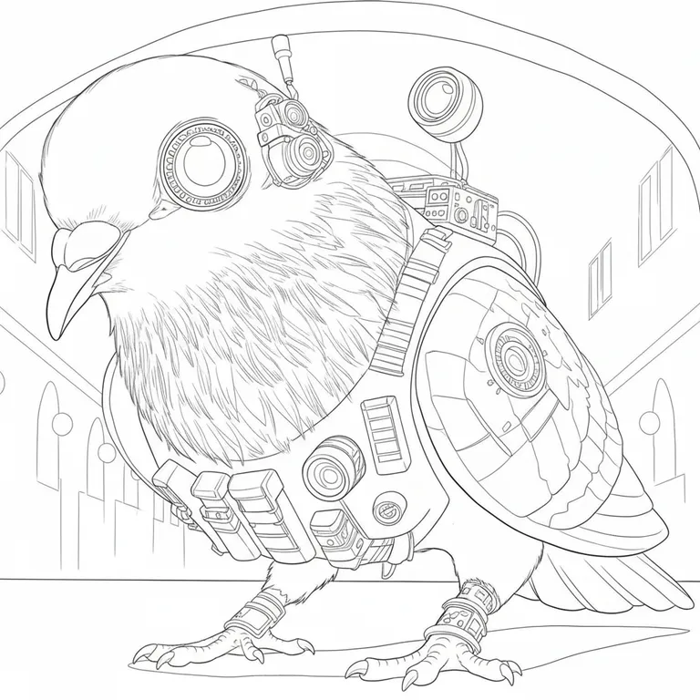 Špijuniro Golubiro 색칠 페이지